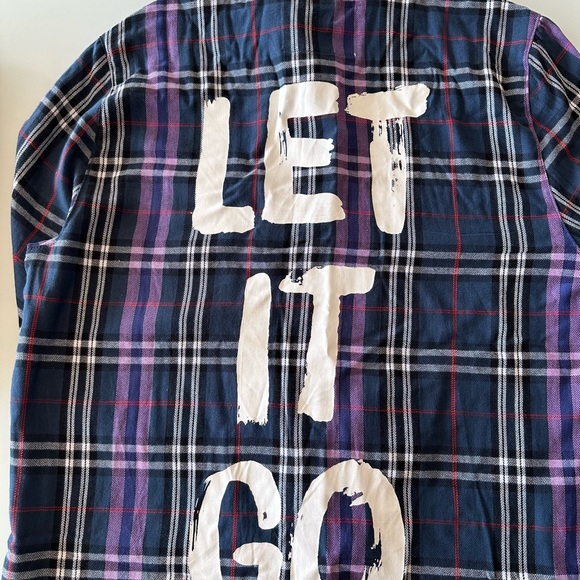 Cakeworthy Frozen Plaid Flannel Shirt in Size M - Picture 3 of 6